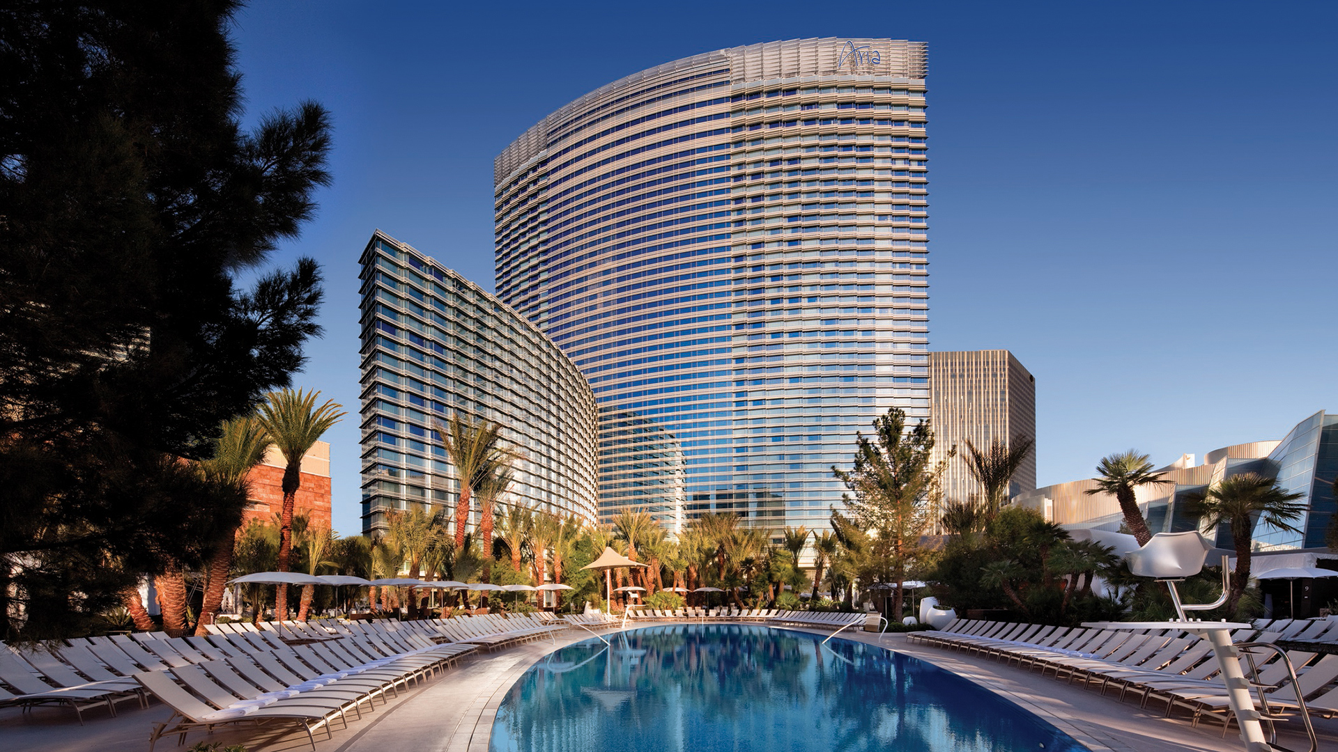  North America & Canada, Las Vegas, Aria, Exterior Pool