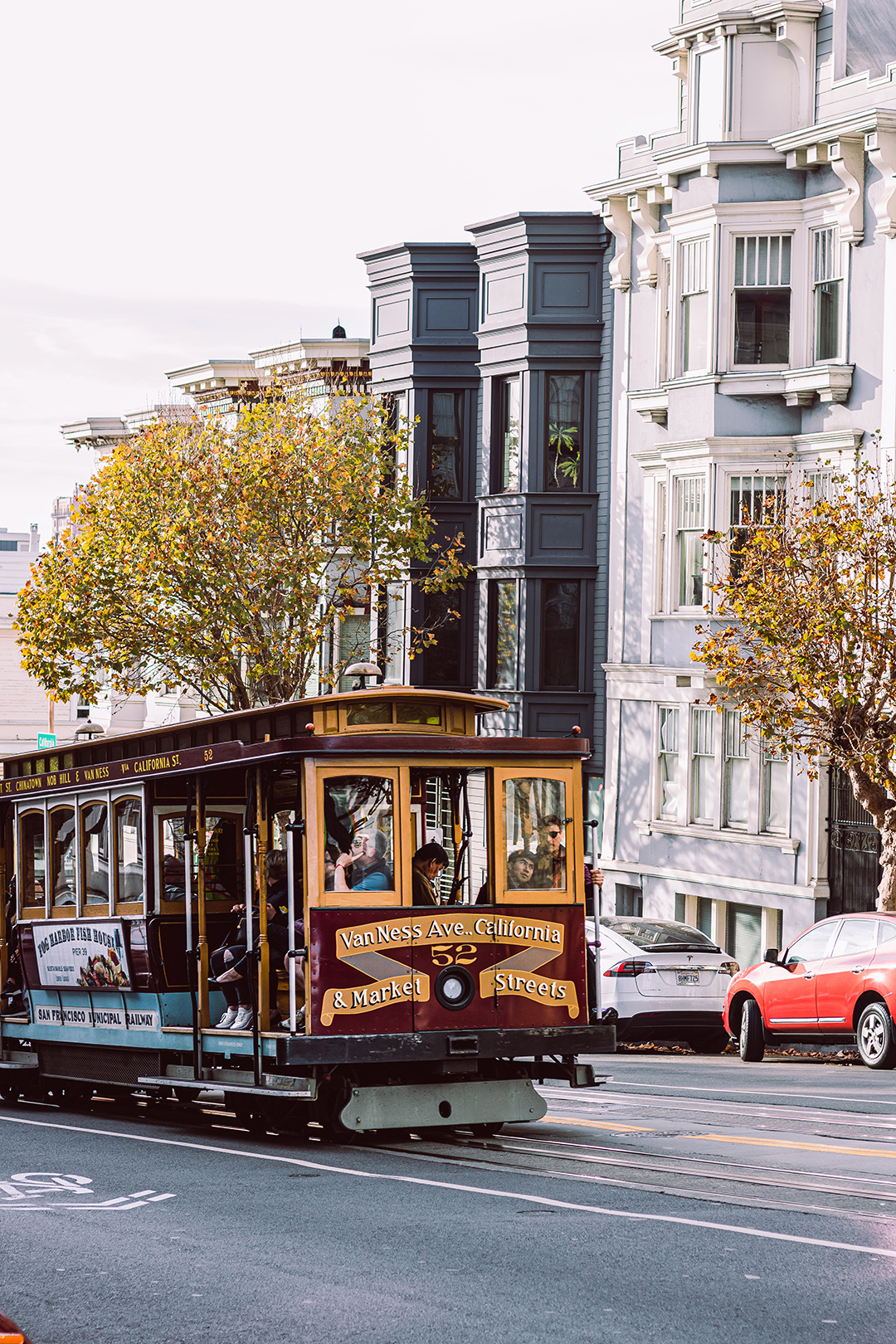 Busy street car in San Francisco