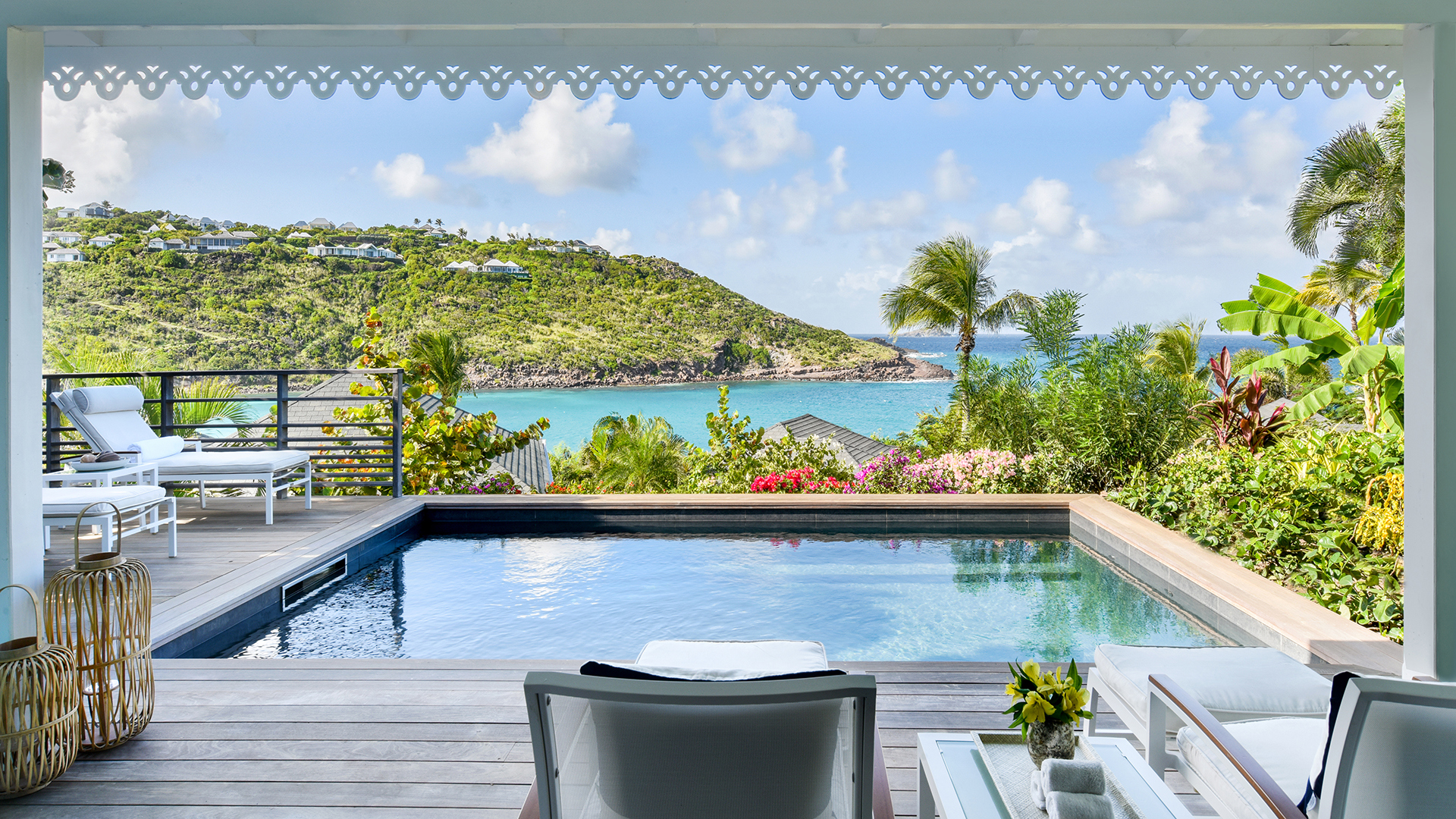 Caribbean, St Barths, Rosewood Le Guanahani St Barth, Ocean Bay Pool room