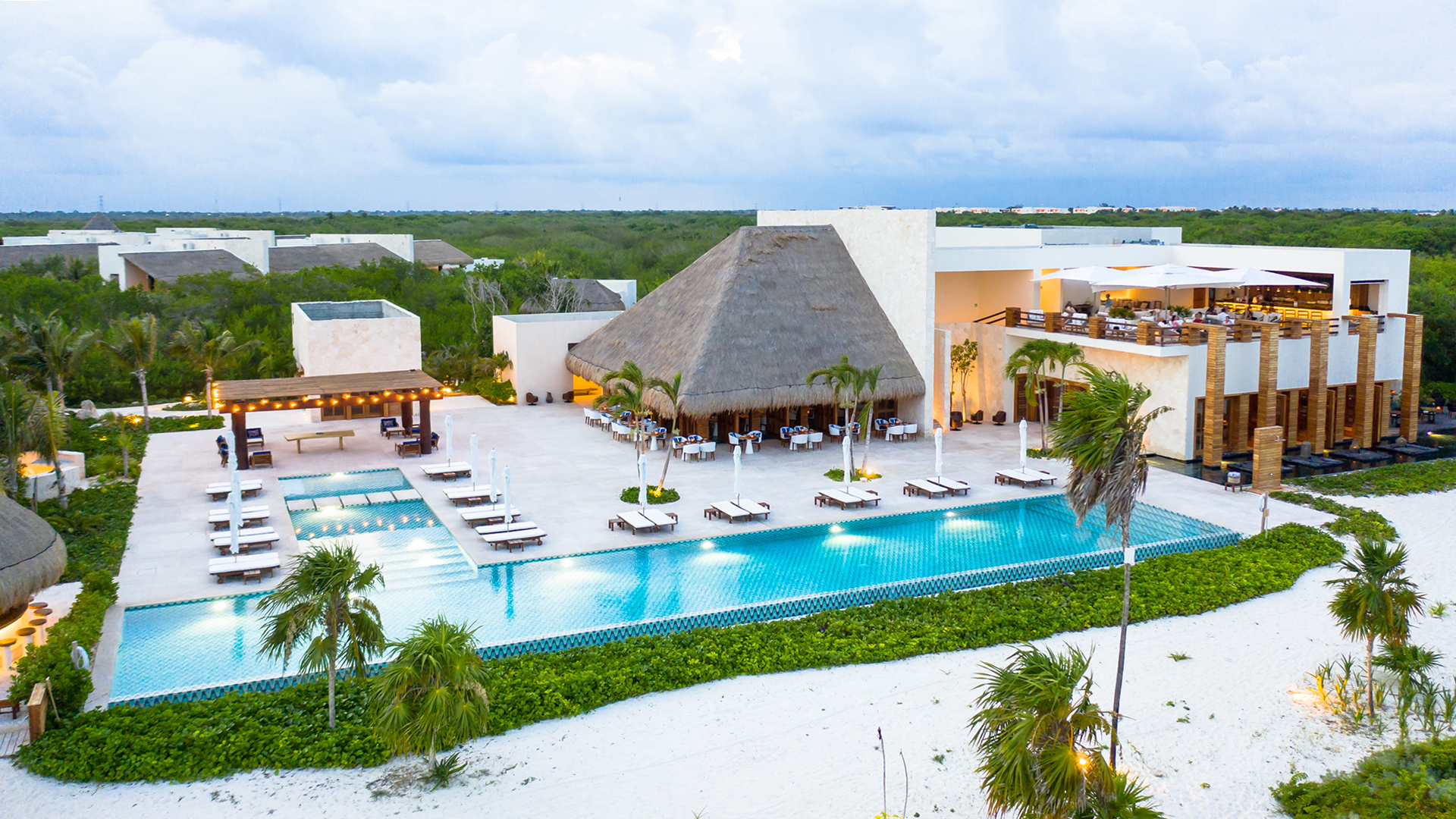 Caribbean, Mexico, Chable Maroma, Aerial