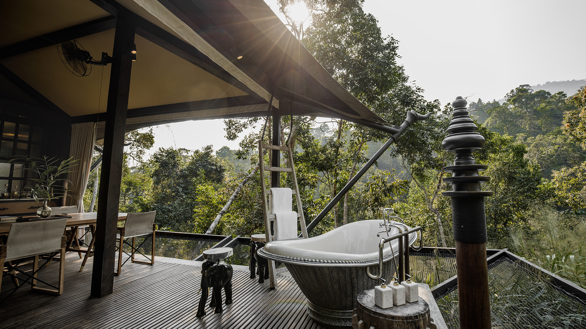  Worldwide, Cambodia, Bensley Collection - Shinta Mani Wild, Tent Bathroom