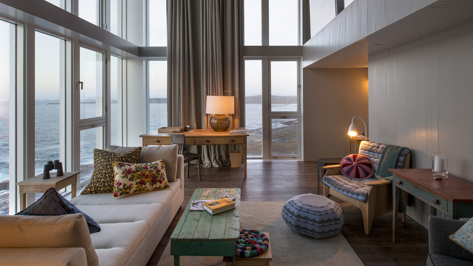  North America & Canada, Canada, Newfoundland, Fogo Island Inn, Room Lounge