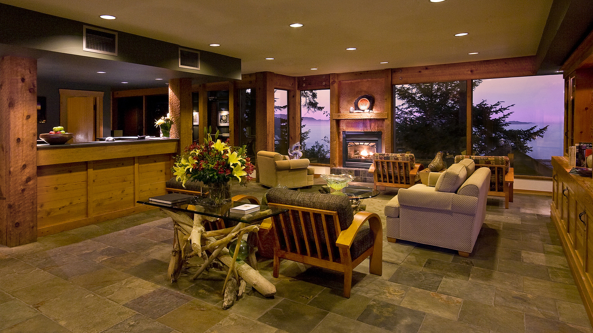 North america & canada, Canada, Wickaninnish inn, Lobby