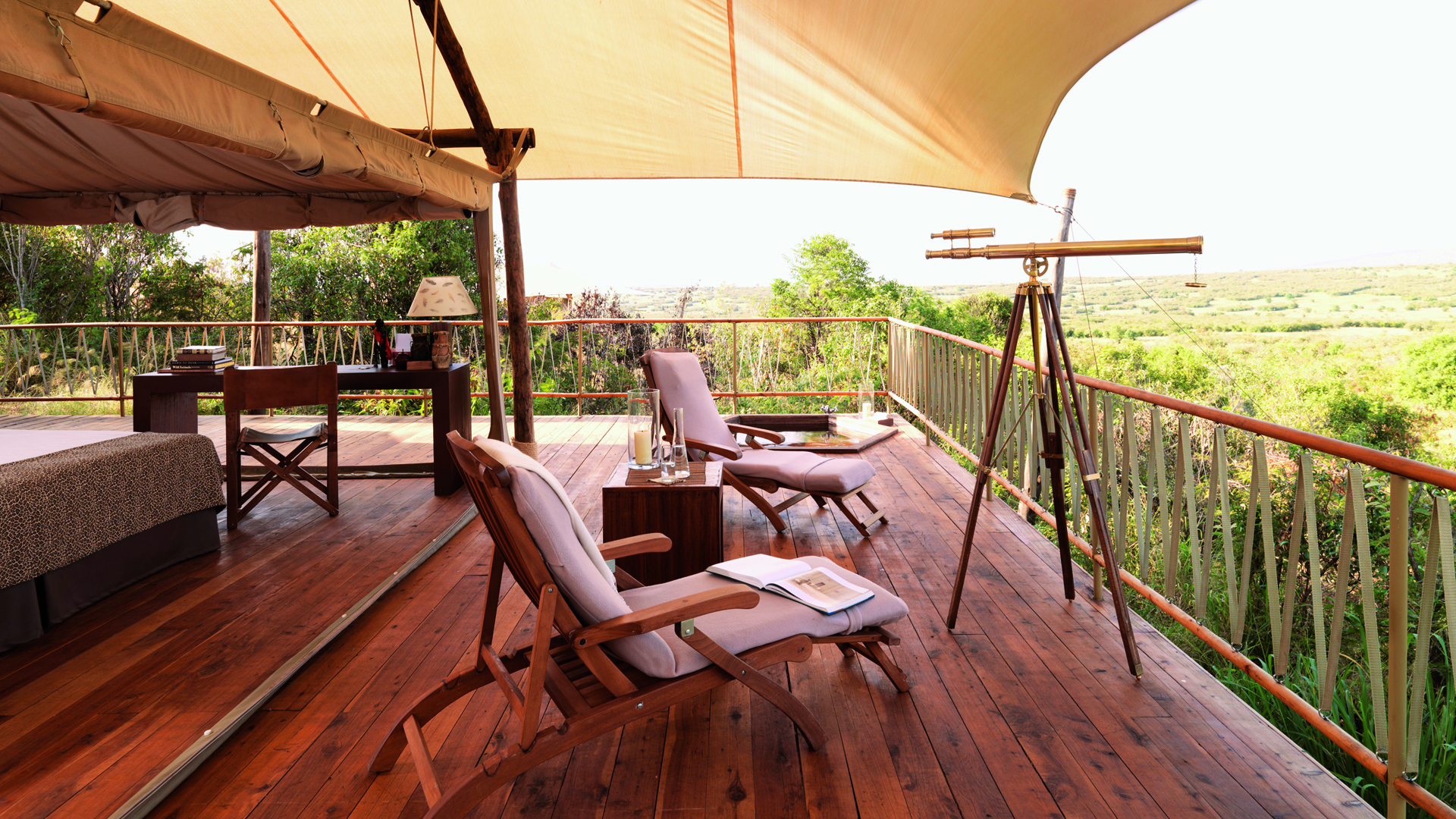 Africa, Kenya, Mara bushtops, Bedroomview