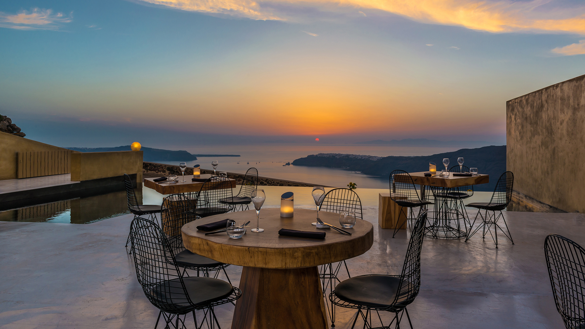 Europe, Greece, Santorini, Andronis Concept Wellness Resort, Throubi Restaurant