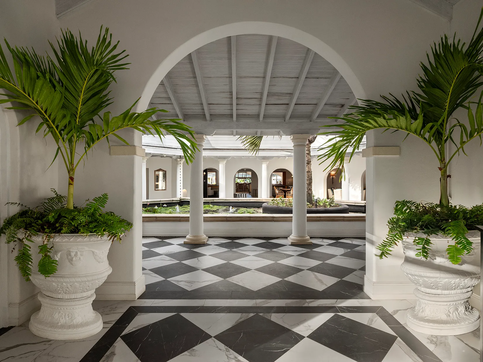 Caribbean, Barbados, Colony Club, entrance