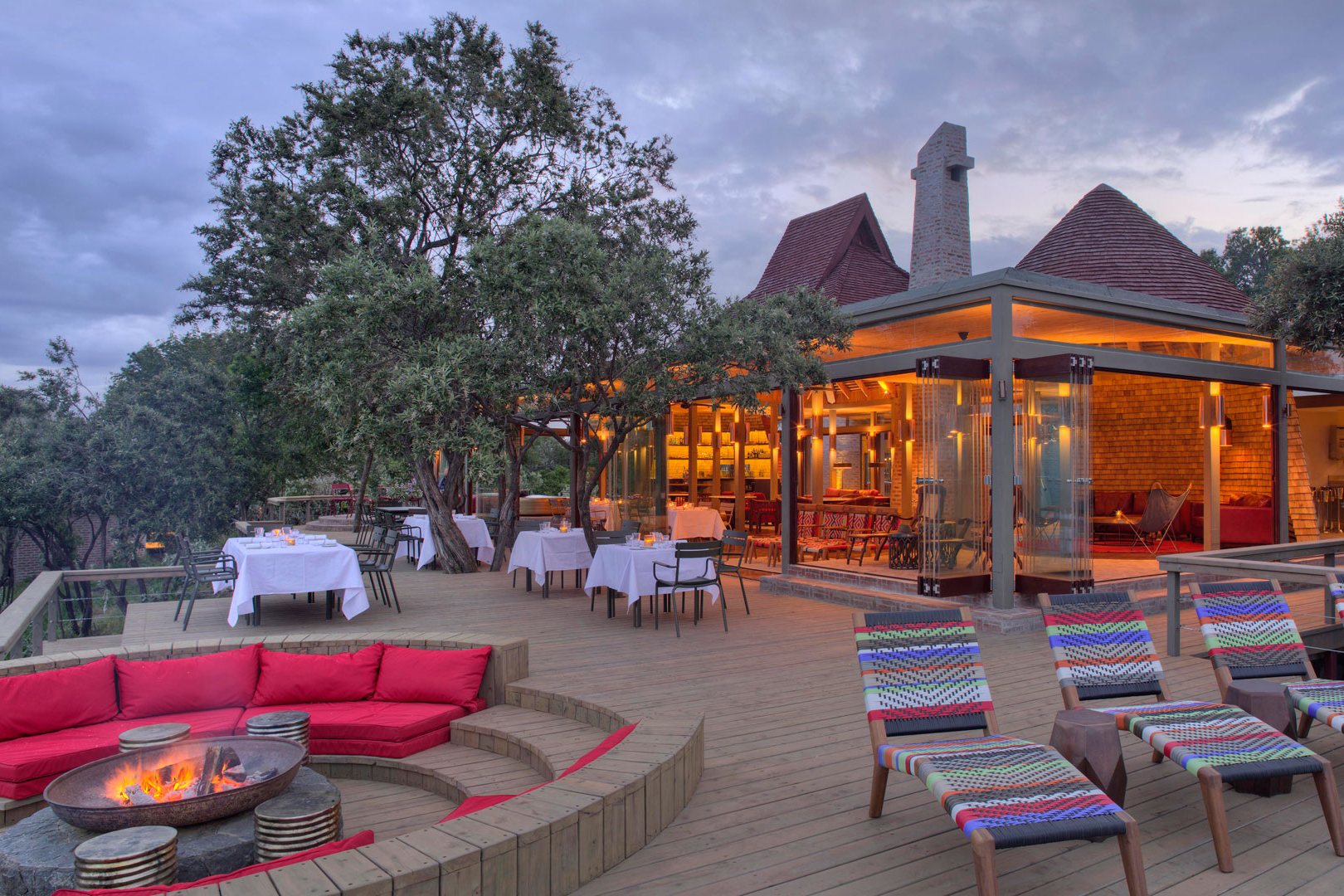 Africa, Kenya, Angama Mara, Guest area