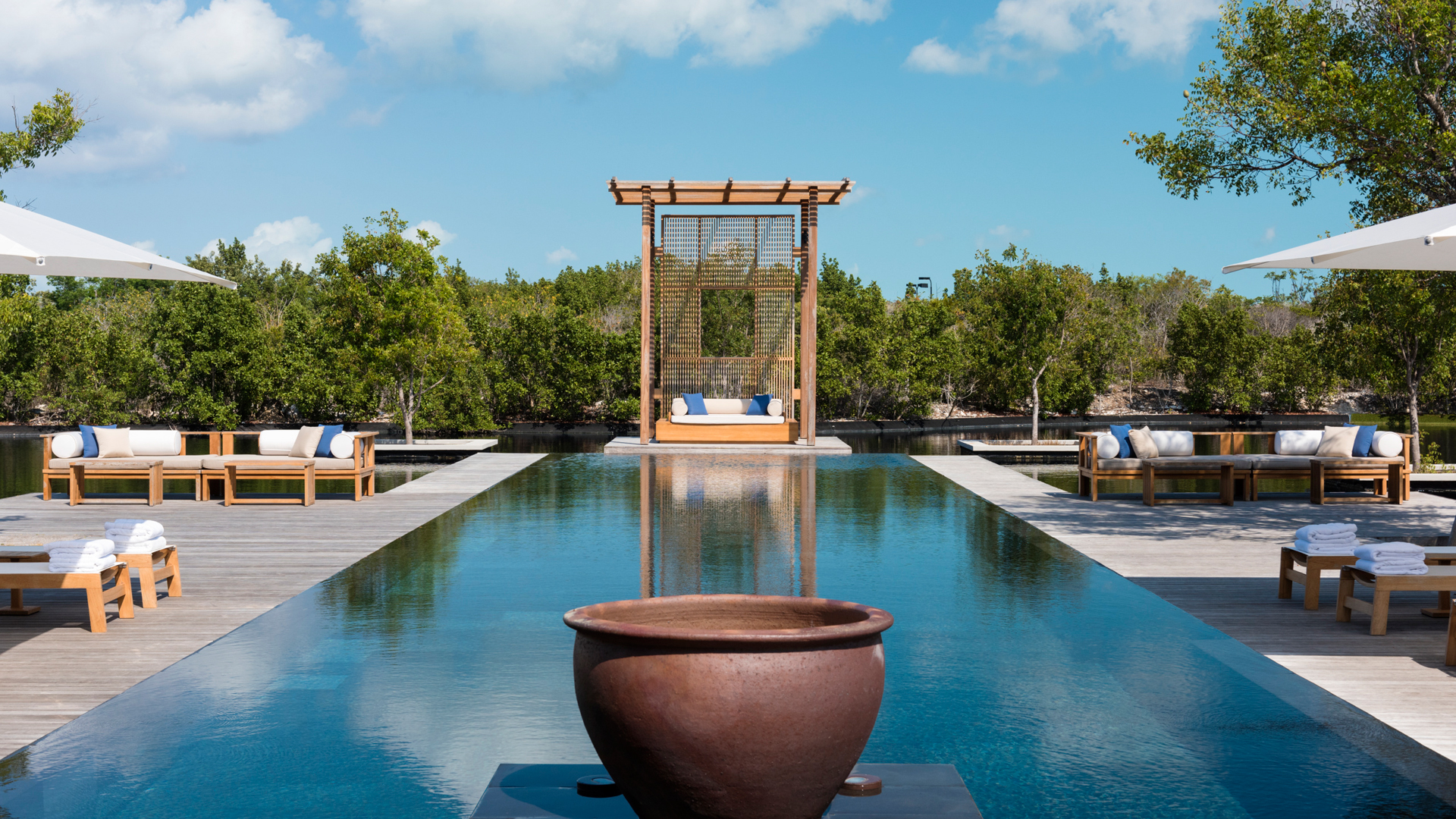 Amanyara in Turks and Caicos, Caribbean, Villa pool