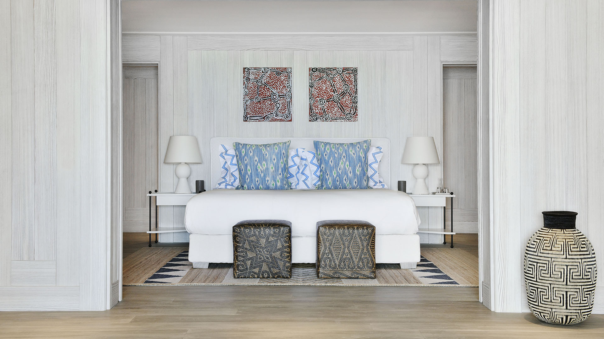 Caribbean, St Barths, Cheval Blanc St-Barth Isle de France, Bedroom