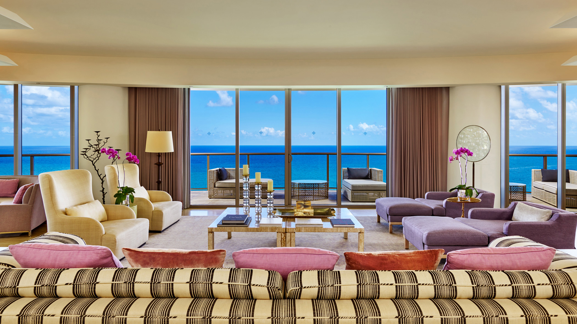  USA, Luxury Florida Holidays, The St Regis Bal Harbour, Presidential Suite Living Room