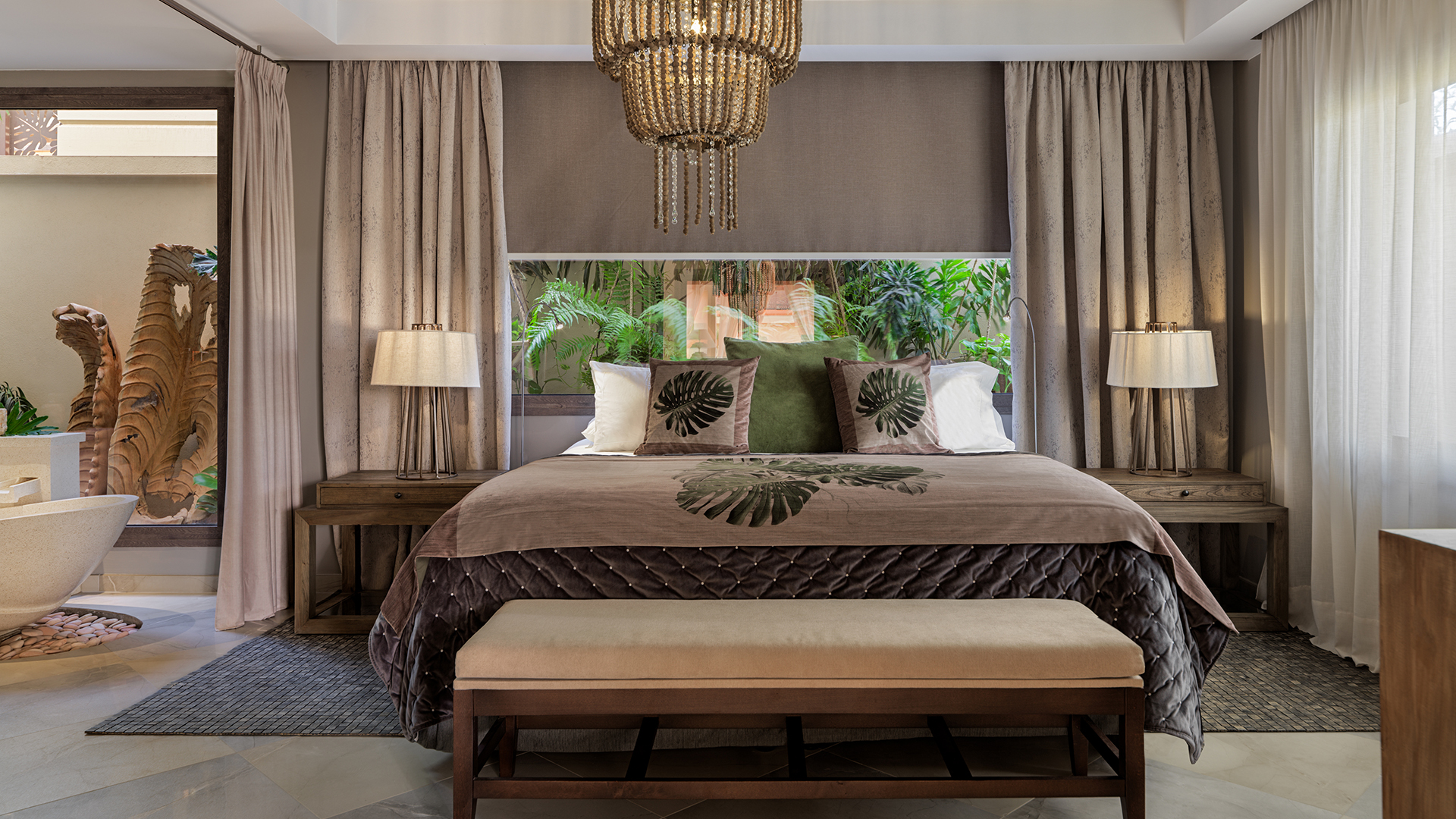 Europe, Spain, Tenerife, Royal River, Grand Pool Villa Bedroom