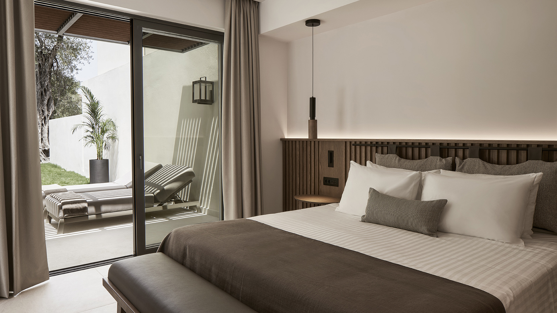 Europe, Greece, Corfu, Olivar Suites, Executive Bedroom