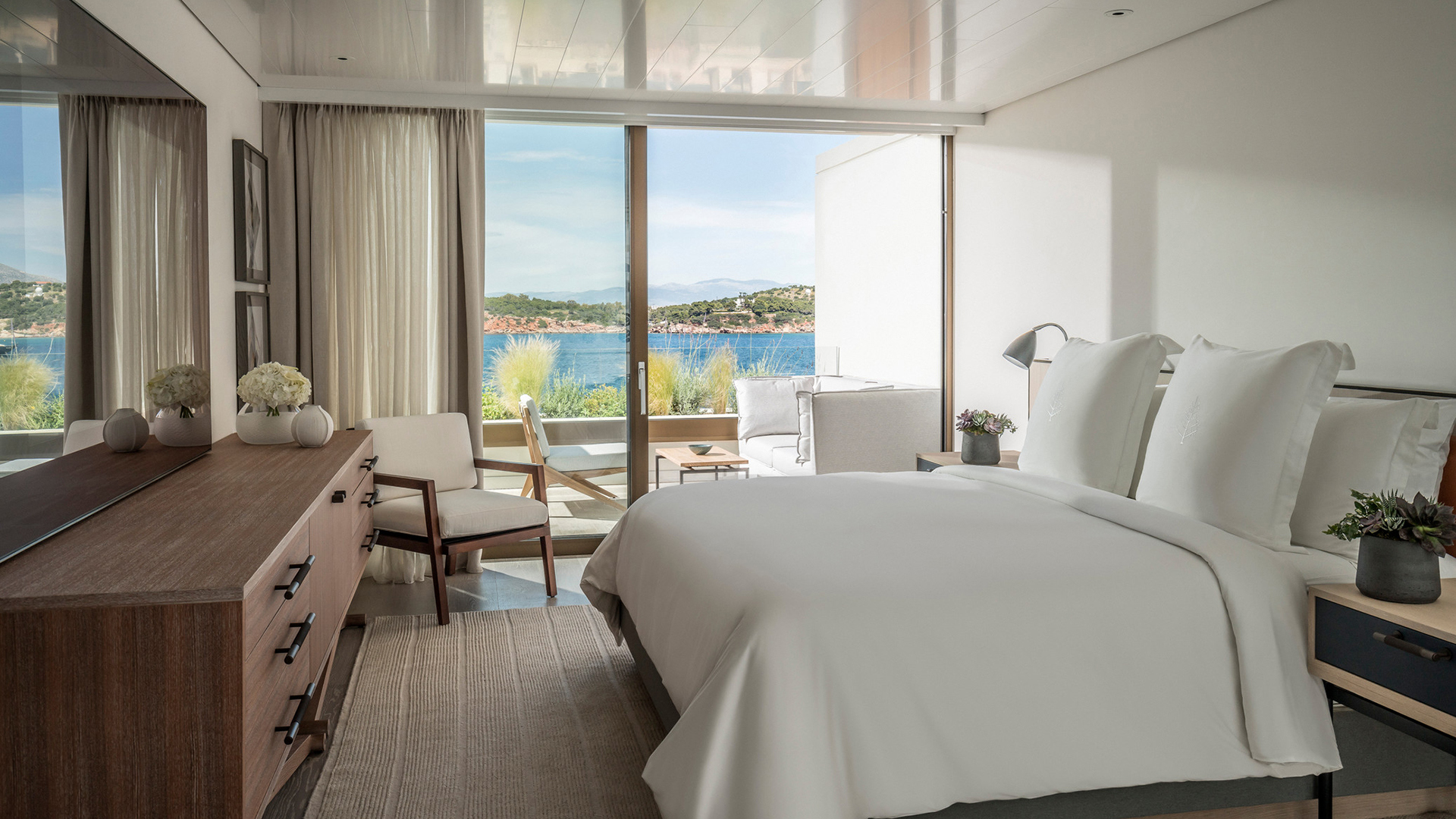 Europe & North Africa, Greece, Athens, Four Seasons Astir Palace, Sea View Bedroom