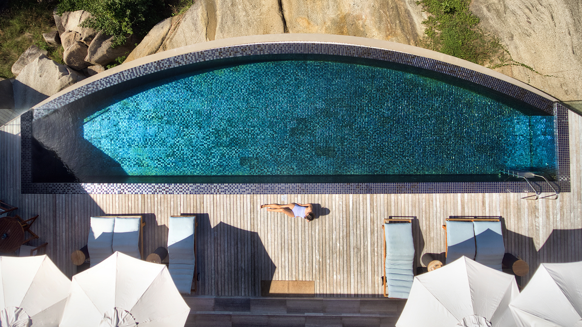 Indian Ocean, Seychelles, Six Senses Zil Pasyon, Infinity Pool