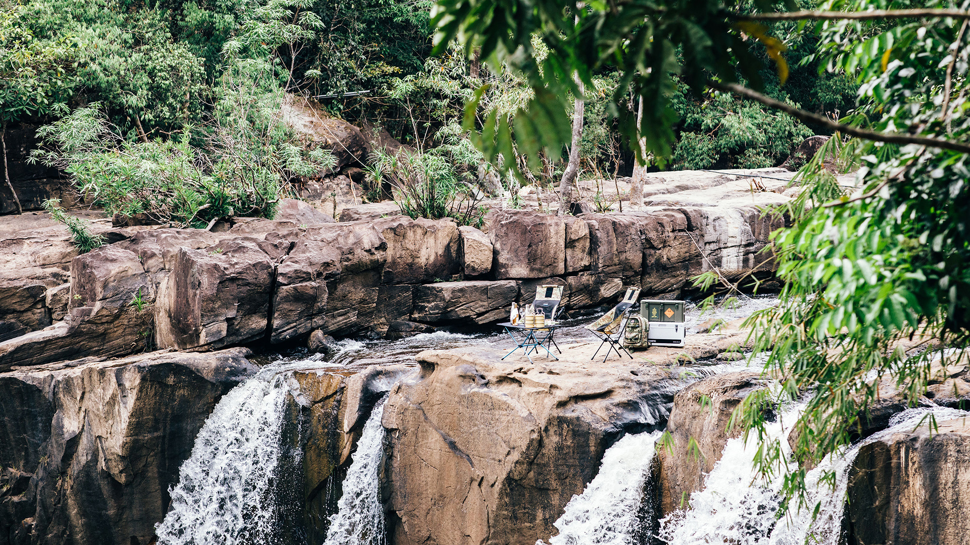  Worldwide, Cambodia, Bensley Collection - Shinta Mani Wild, Waterfall picnic 