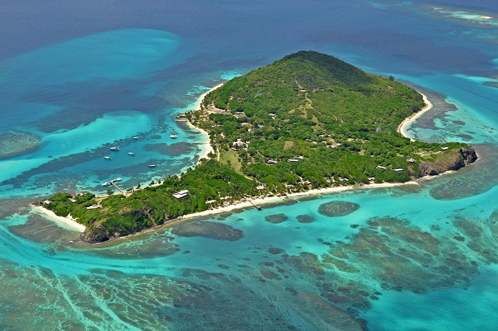 Caribbean, St Vincent & The Grenadines, Petit St Vincent, Aerial