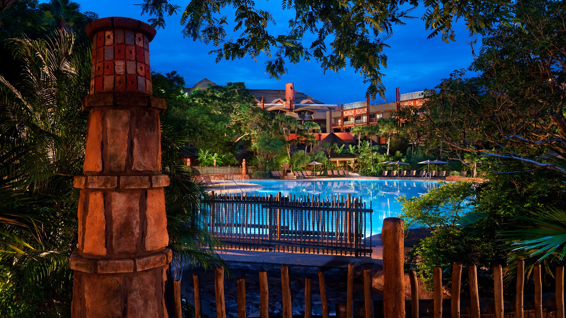 North America, Florida, Orlando, Disney's Animal Kingdom Lodge, Swimming Pool