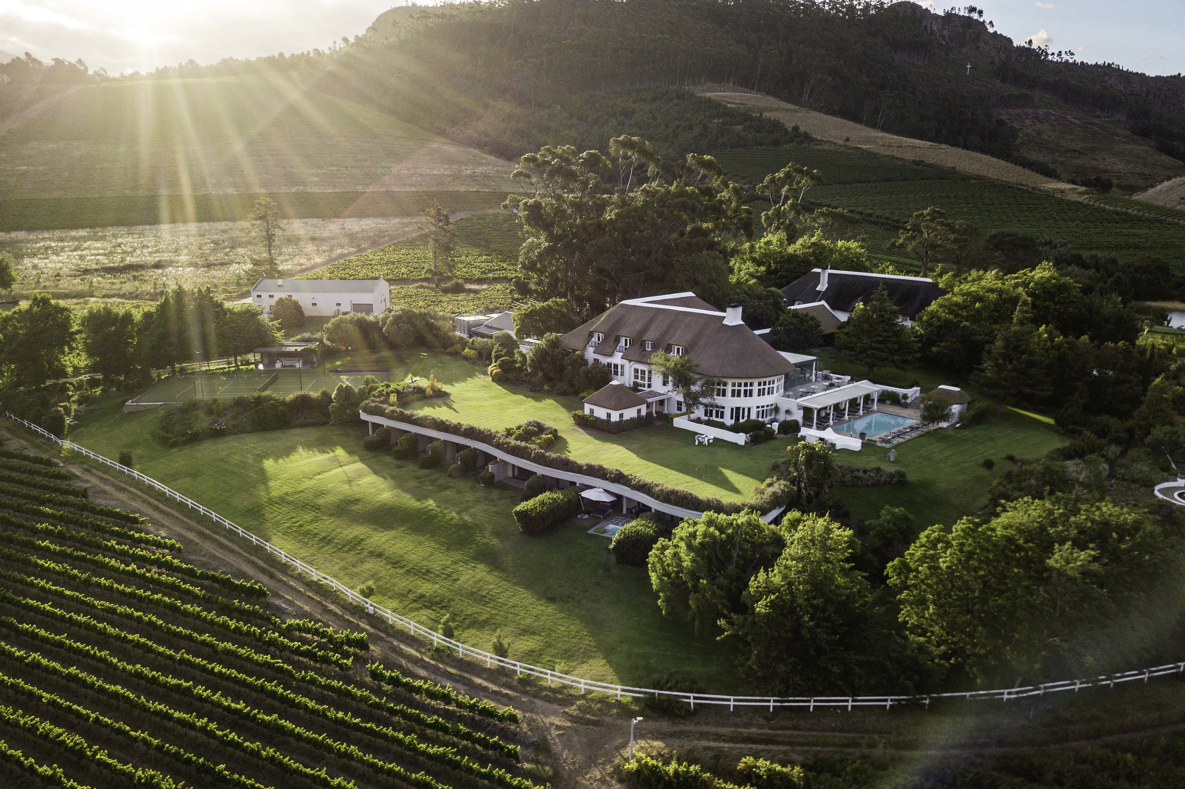  Africa, South Africa, Mont Rochelle, Exterior View 