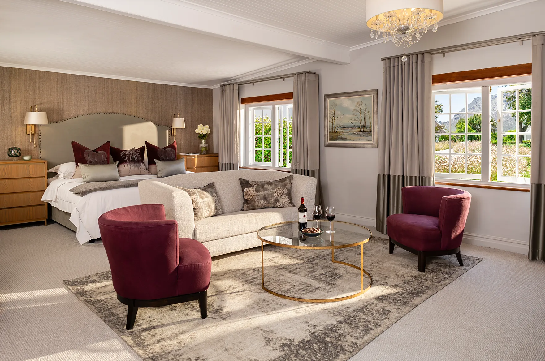 Africa, South Africa, Steenberg, Family Room Main Bedroom