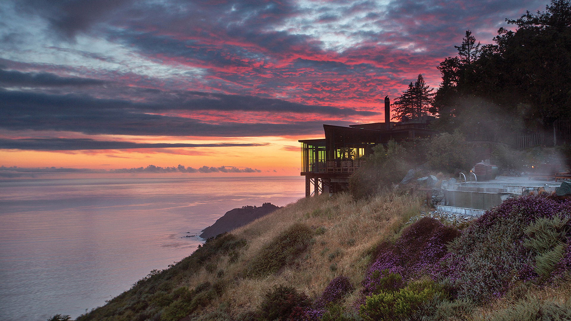  USA, Luxury California Holidays, Post Ranch Inn, Sierra at Sunset