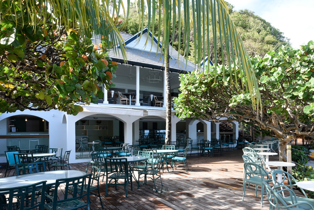 Caribbean, St Lucia, BodyHoliday wellness cafe exterior 