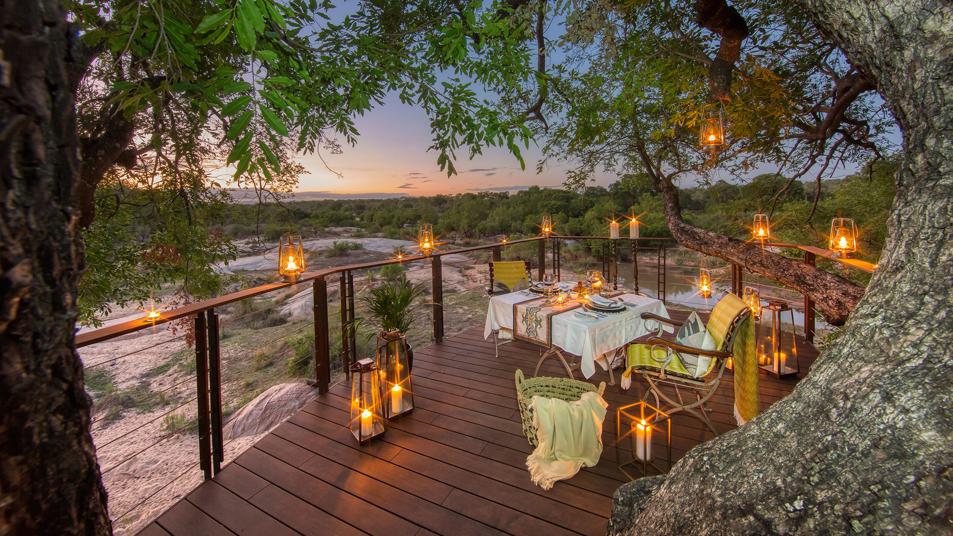 Africa, South Africa, Dulini Leadwood Lodge, Lookout Deck
