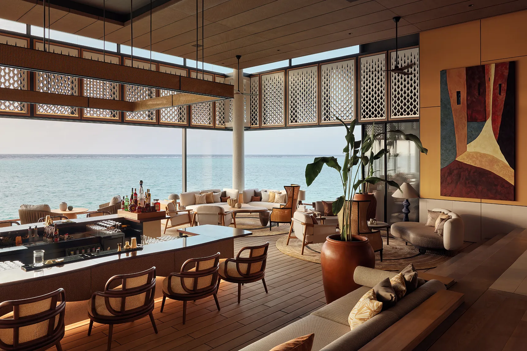 Tapasake Sunset Lounge at One&Only Reethi Rah in the Maldives