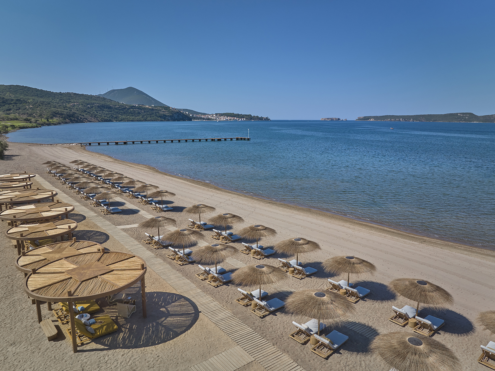 Europe, Greece, Mandarin Oriental Costa Navarino, beach