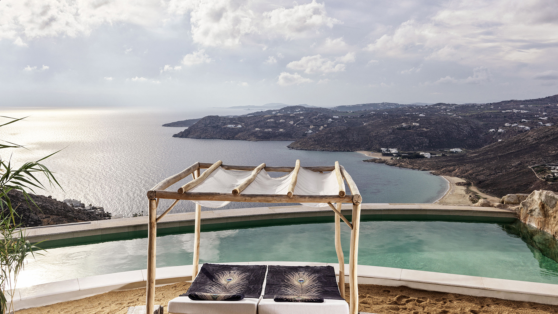 Europe, Greece, Mykonos, Panoptis Escape, Villa Pool Cabana