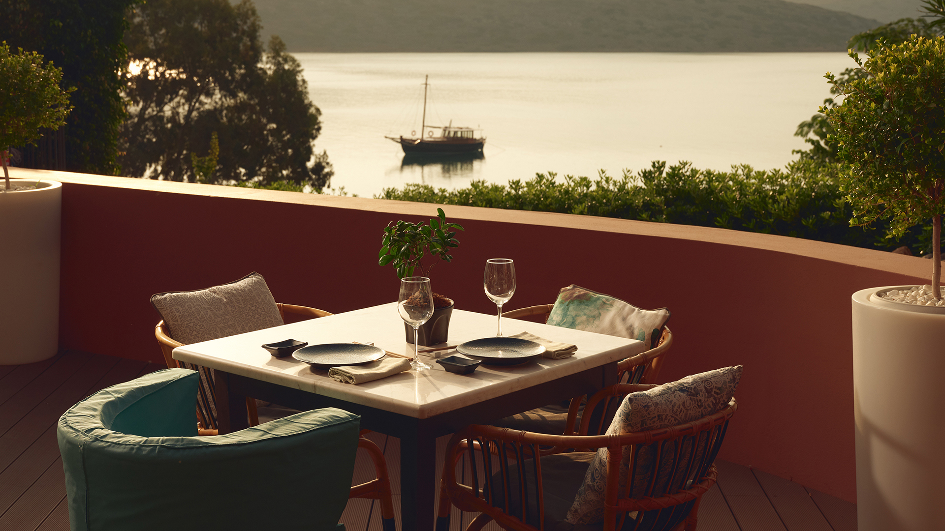 Europe, Greece, Crete, Domes of Elounda, Autograph Collection, Yaosai Restaurant