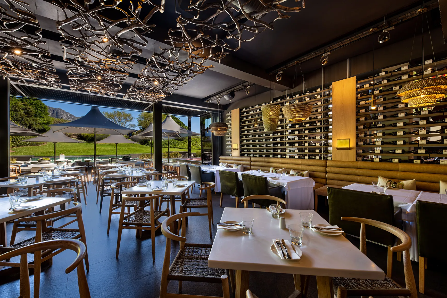 Africa, South Africa, Steenberg, Bistro Sixteen82 restaurant interior