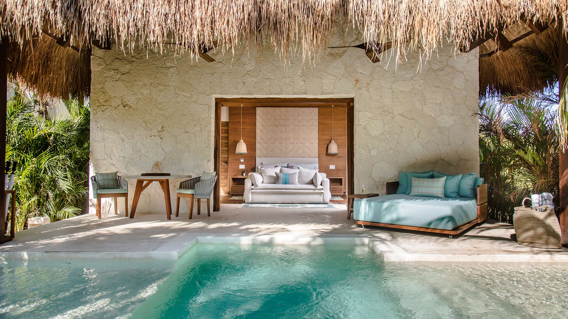 Caribbean, Mexico, Chable Maroma, Stand Alone Villa Pool View