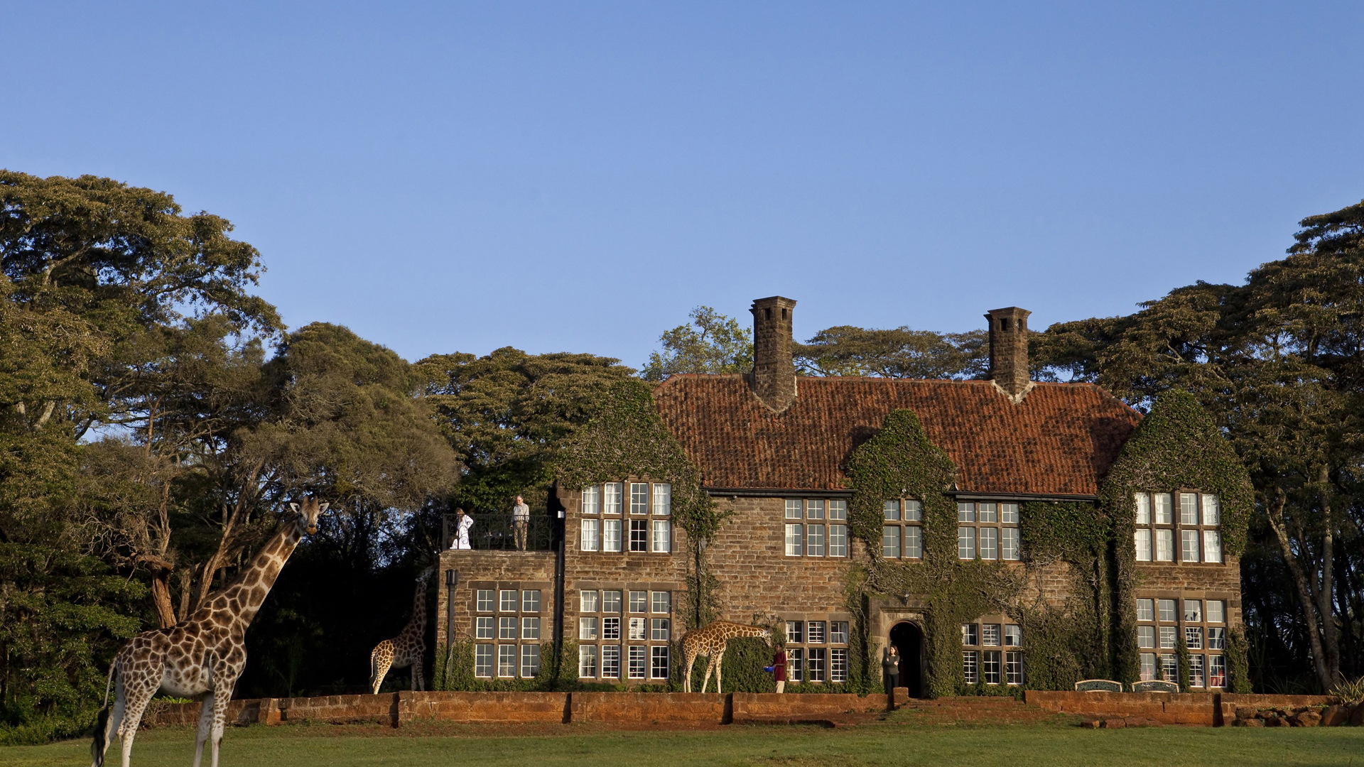  Africa, Kenya, Giraffe manor, Hotel exterior