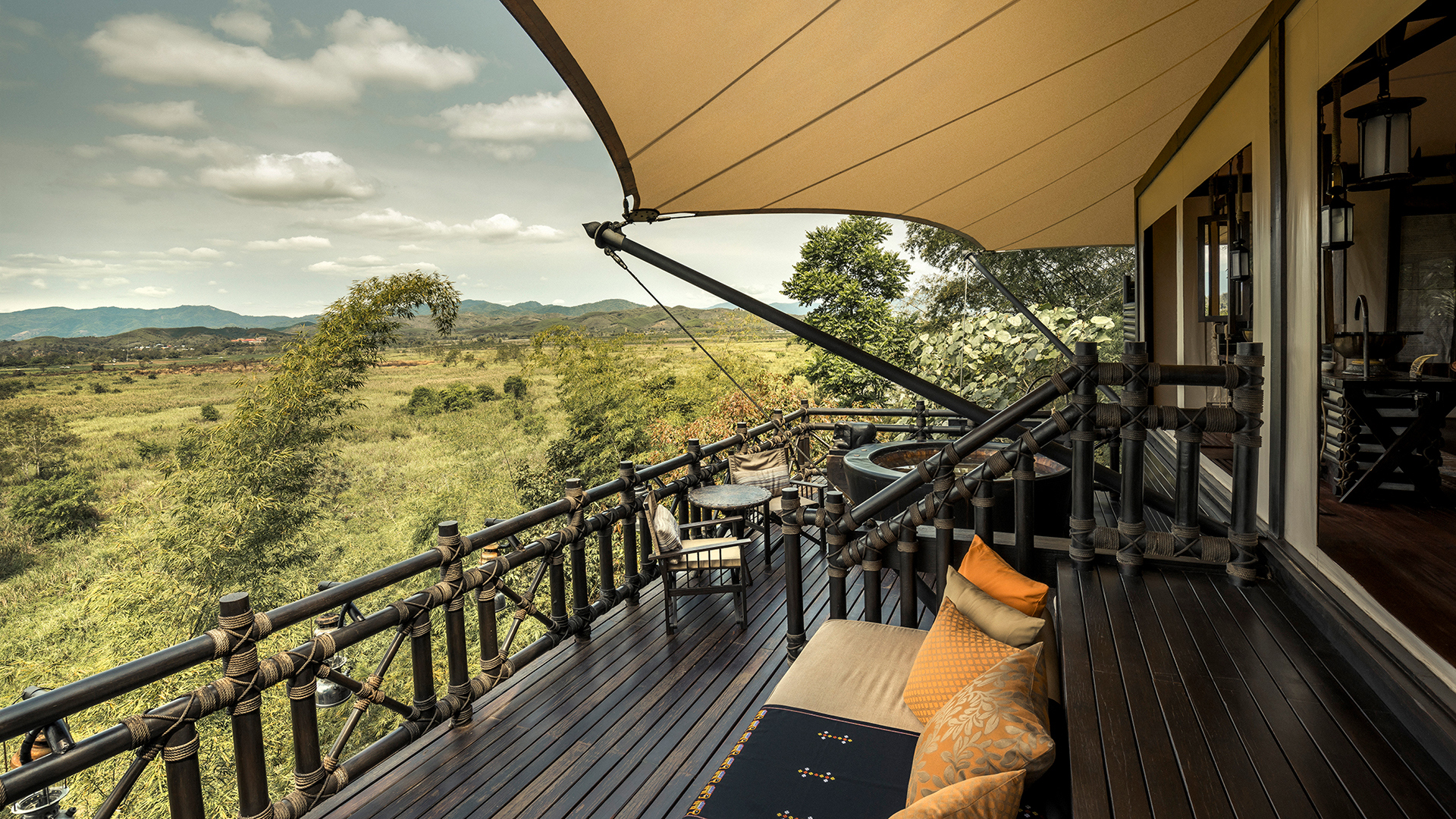 Worldwide, Asia, Thailand, Four Seasons Tented Camp Golden Triangle, View from the Camp