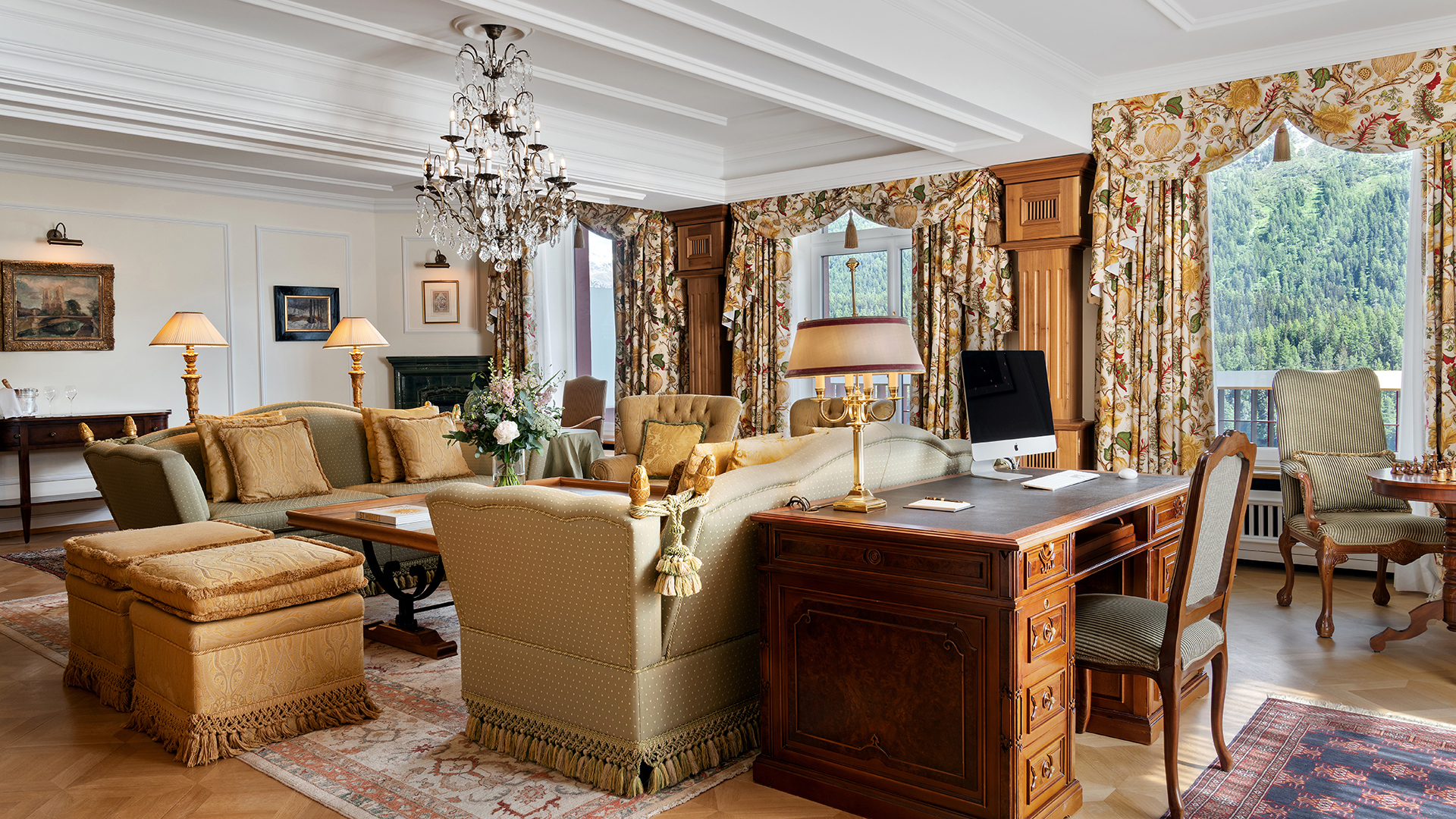 Ski & Snow, St Moritz, Switzerland, Badrutt's Palace Hotel, Helen Badrutt Suite