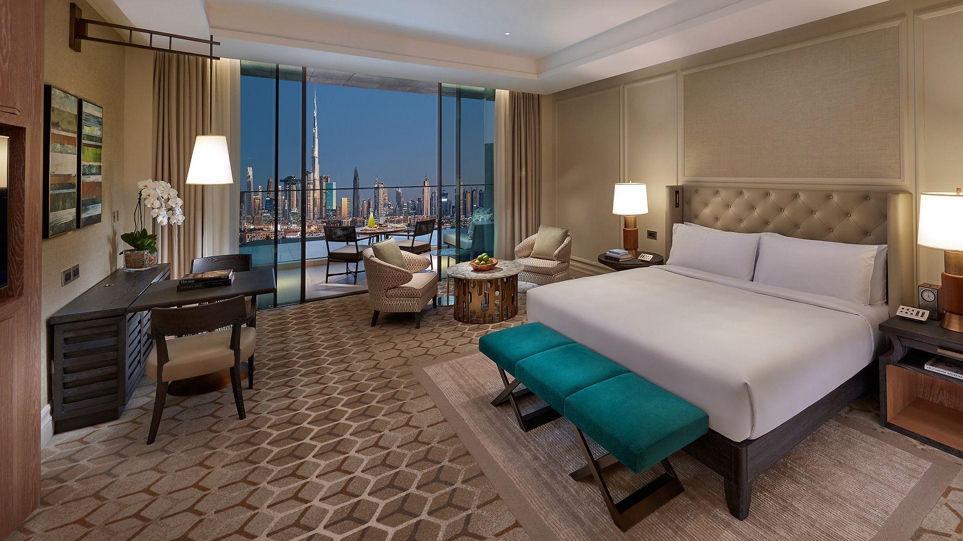Indian Ocean, Arab Emirates, Dubai, Mandarin Oriental Jumeira, Deluxe Skyline Room