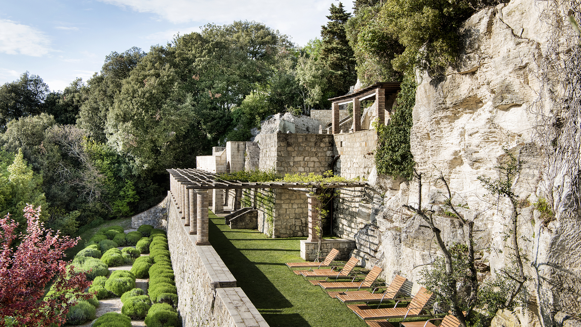Europe, Italy, Tuscany, Borgo Pignano, Solarium