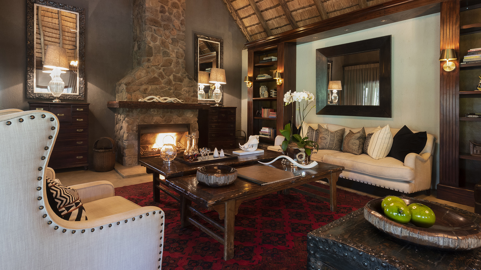 Africa, South Africa, Dulini, Lounge