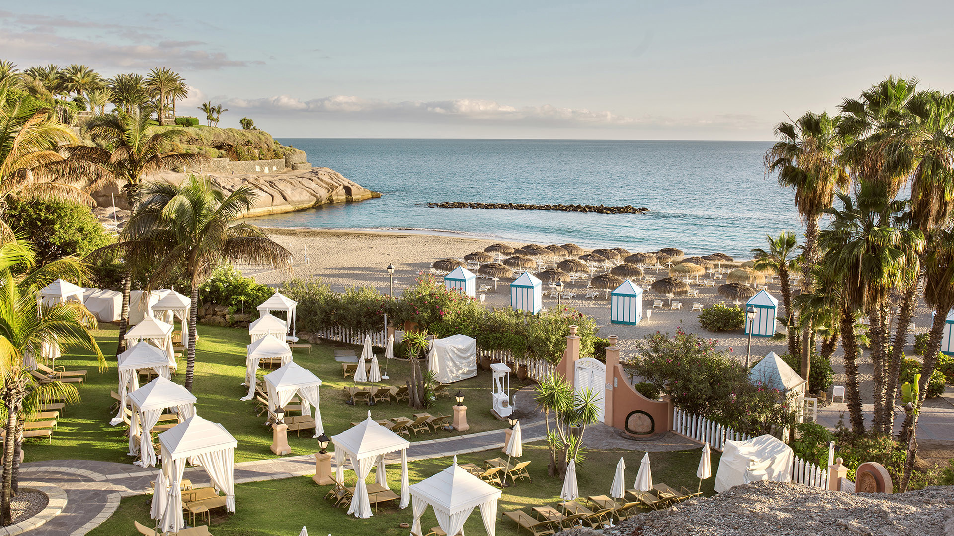 Europe, Spain, Tenerife, Bahia del Duque, Beach garden