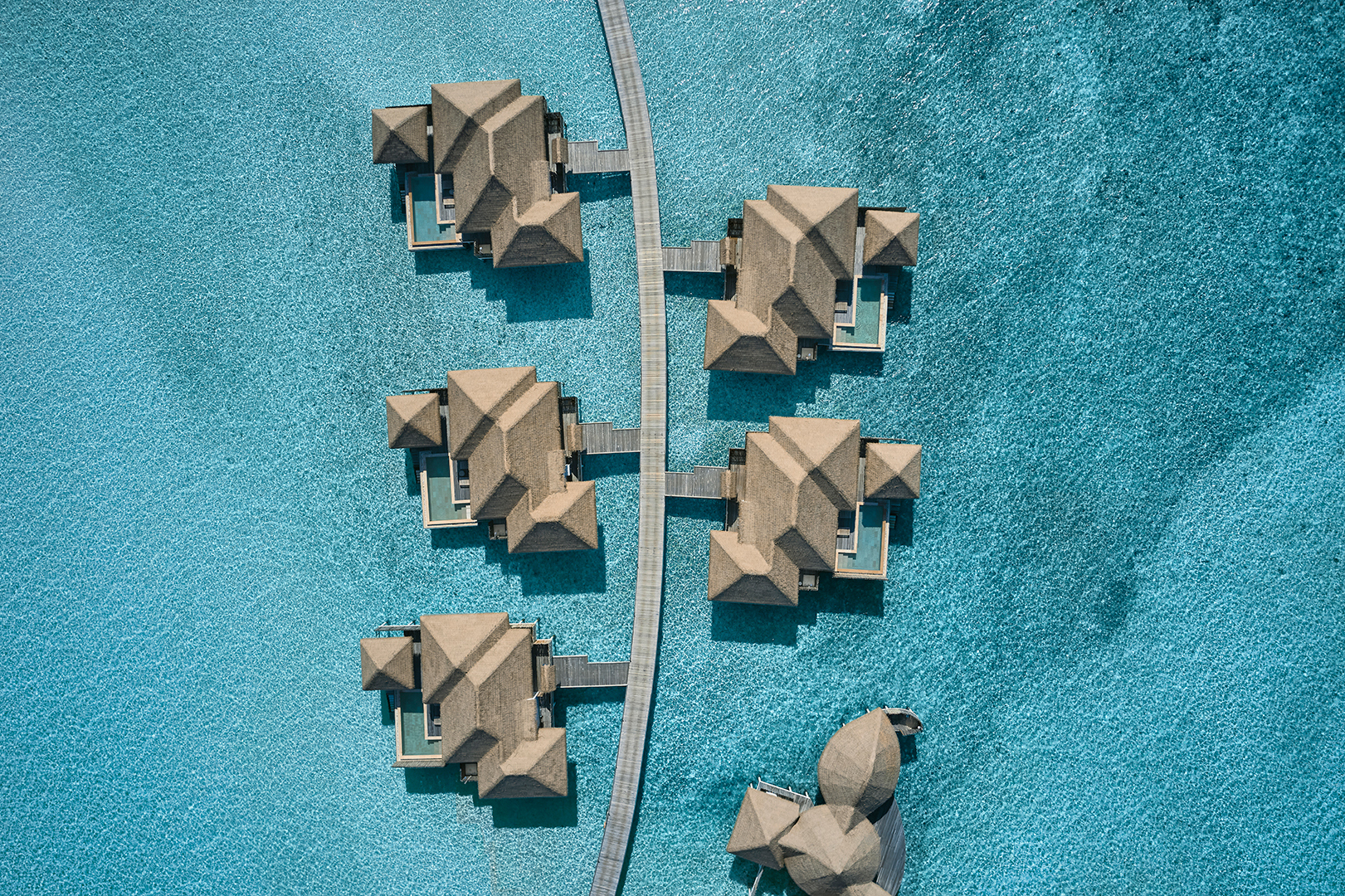 Indian Ocean, Maldives, COMO Maalifushi, Aerial