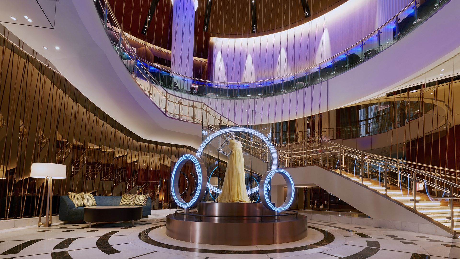 North America, New York, Hard Rock Hotel New York, Lobby