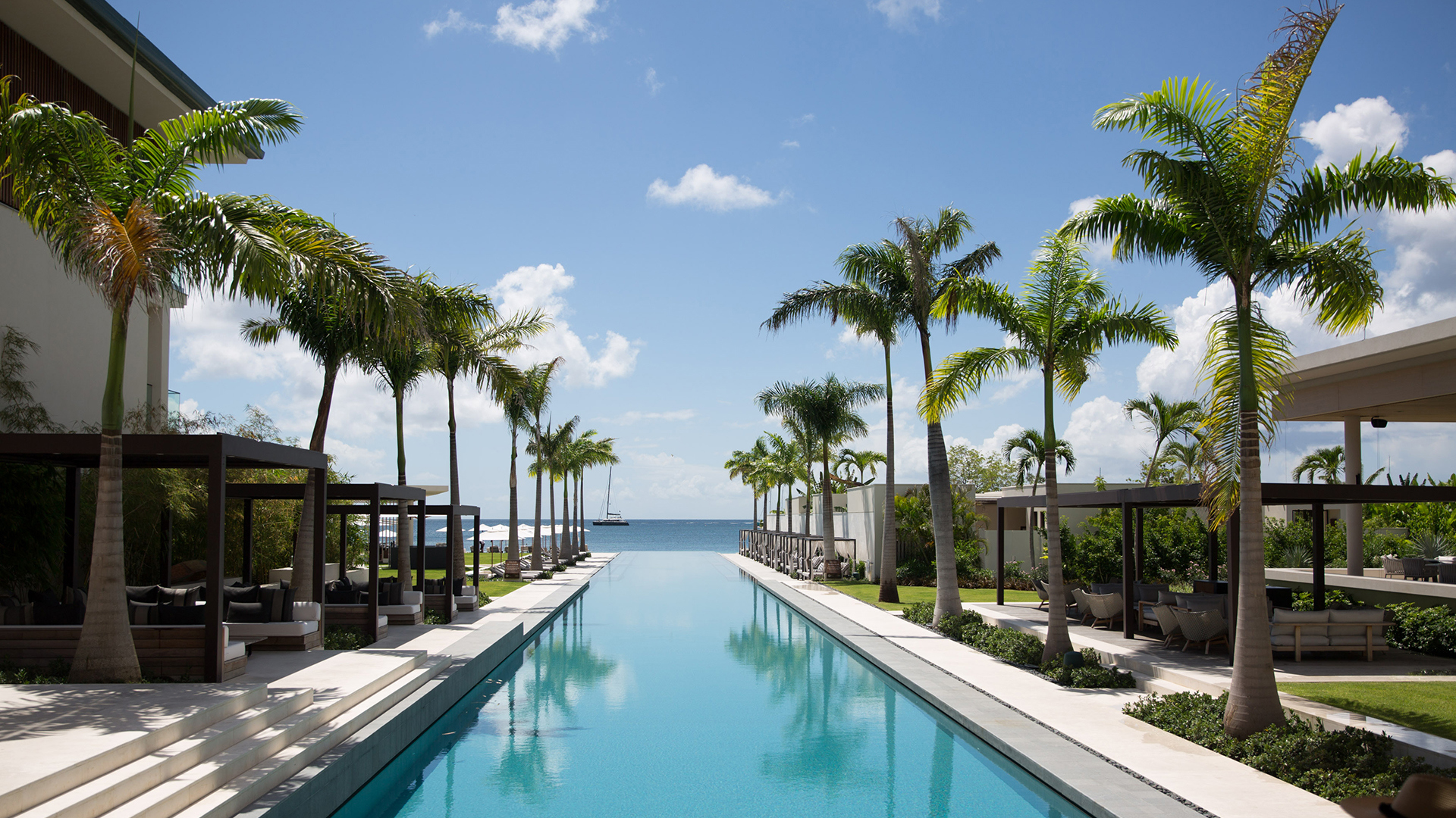 Caribbean, Bermuda & Mexico, Grenada, Silversands Grenada, Pool at sunset