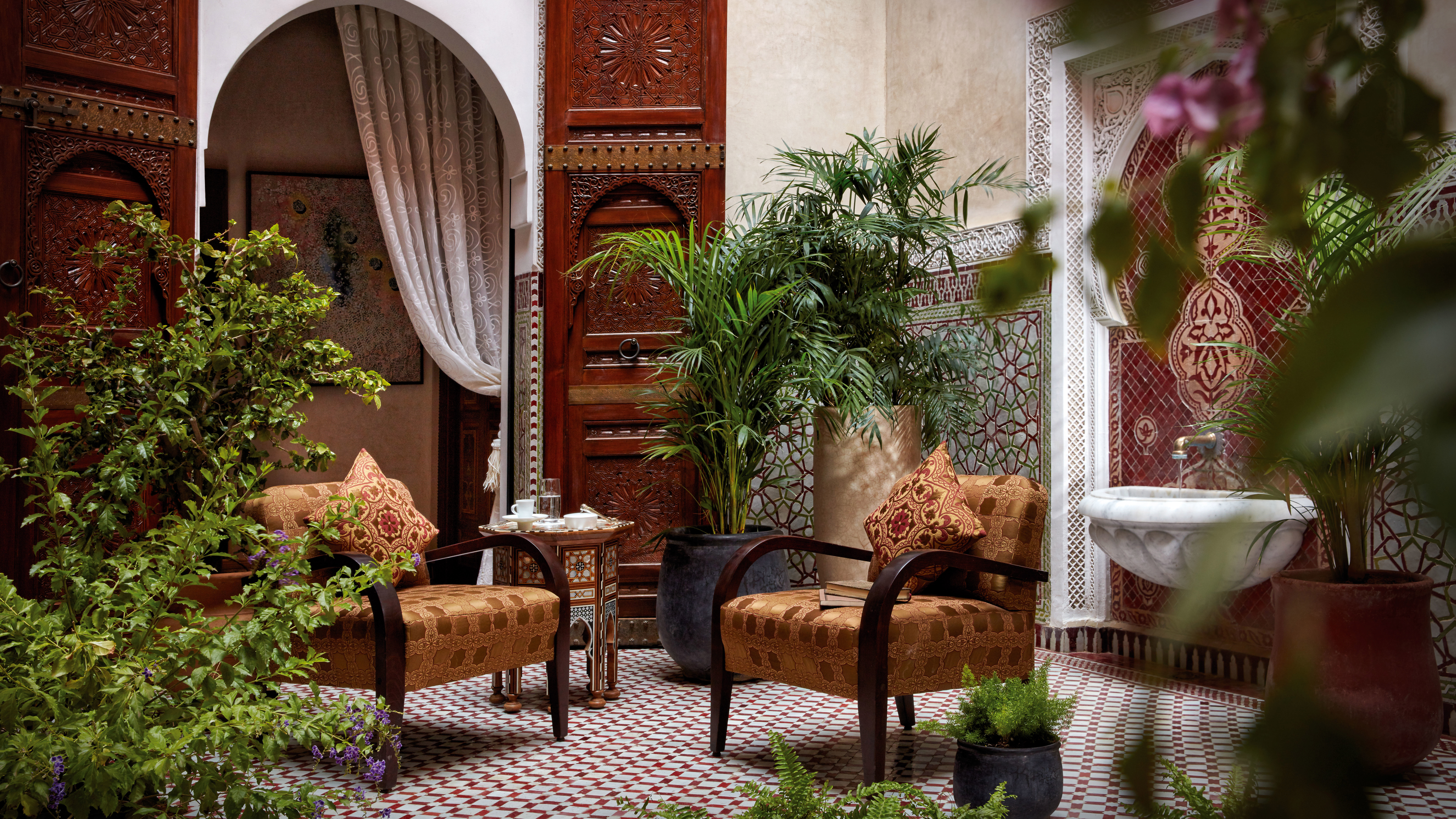 Principale courtyard at Royal Mansour, Luxury Holidays Morocco, Luxury Holidays Africa