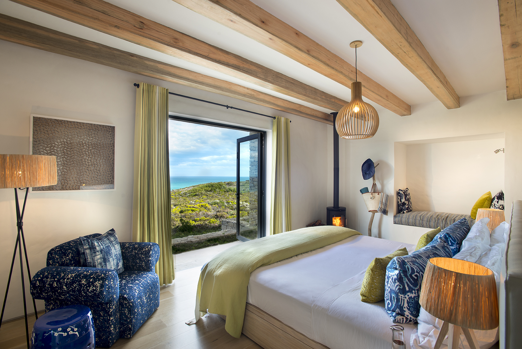 Africa, South Africa, Morukuru Family De Hoop Nature Reserve, Ocean House bedroom