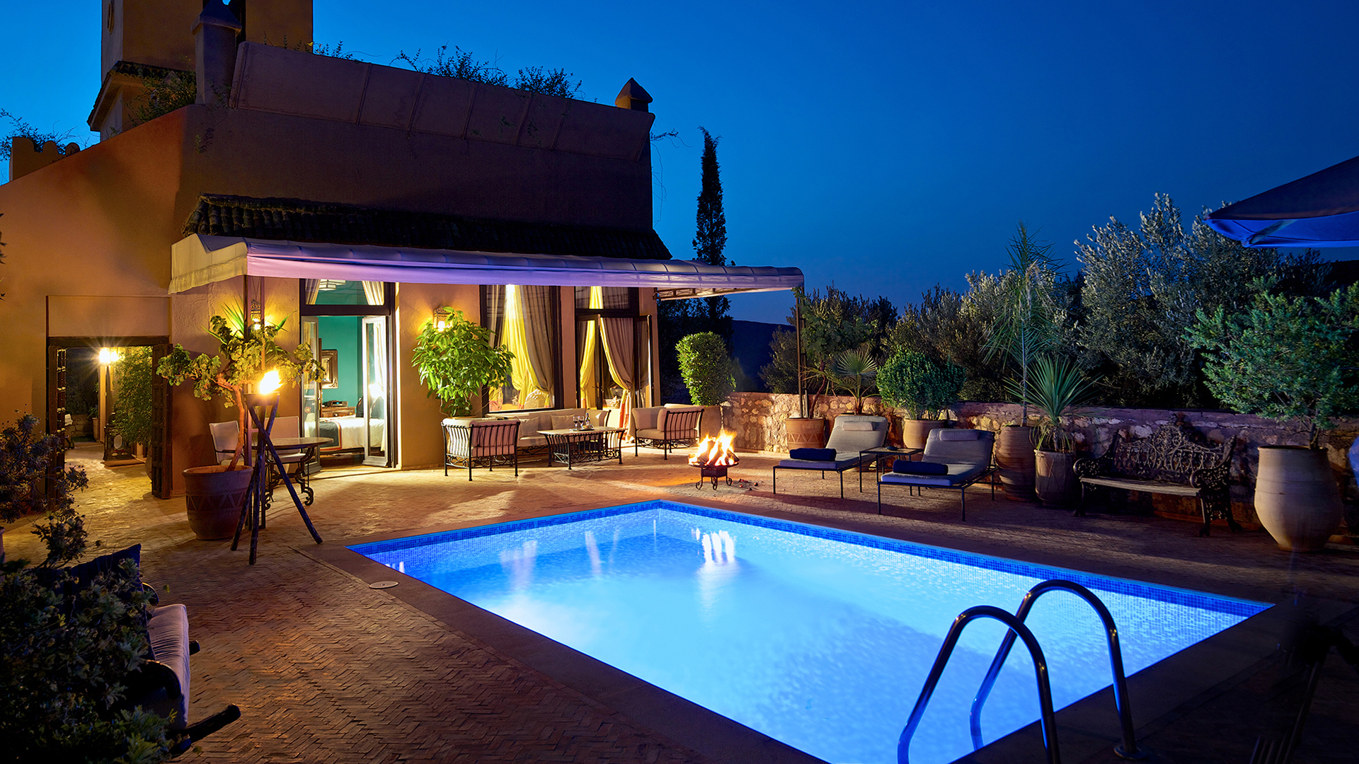 Europe & North Africa, Morocco, Kasbah Tamadot, Master Suite pool