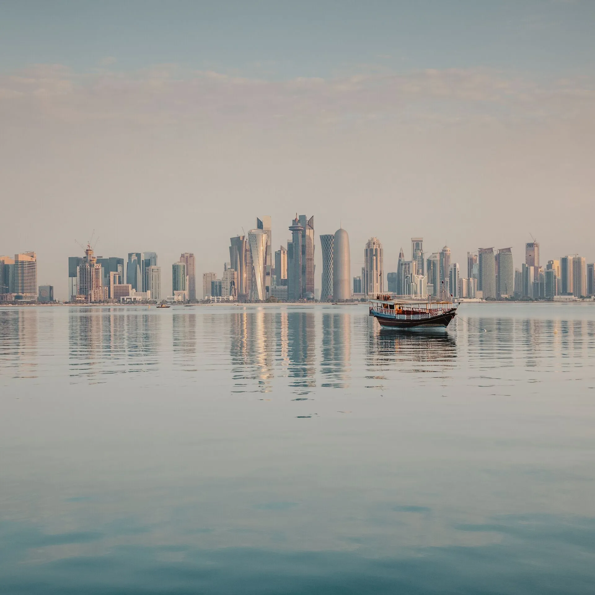 City skyline on the Arabian Peninsula 