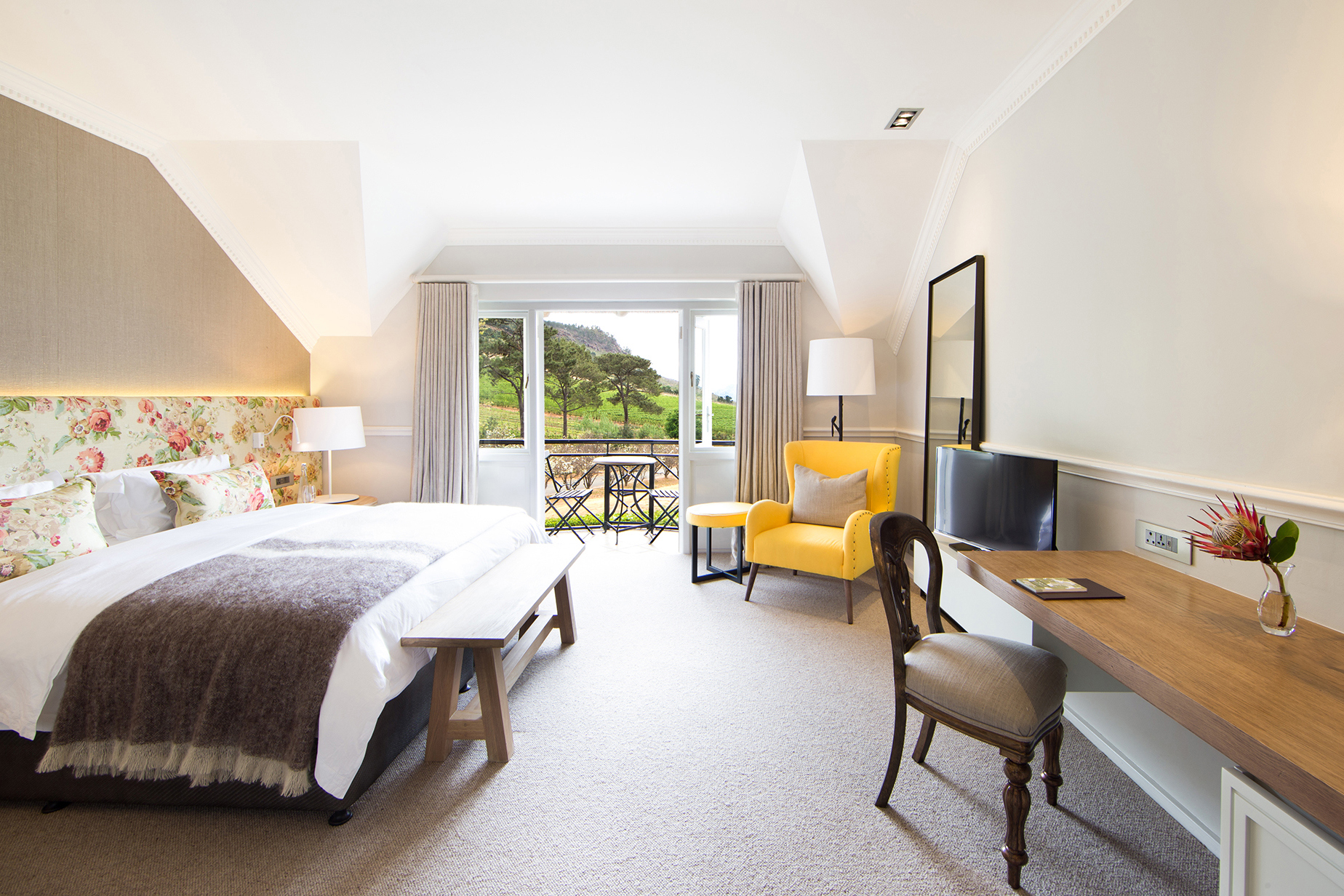  Africa, South Africa, Mont Rochelle, Merlot Bedroom