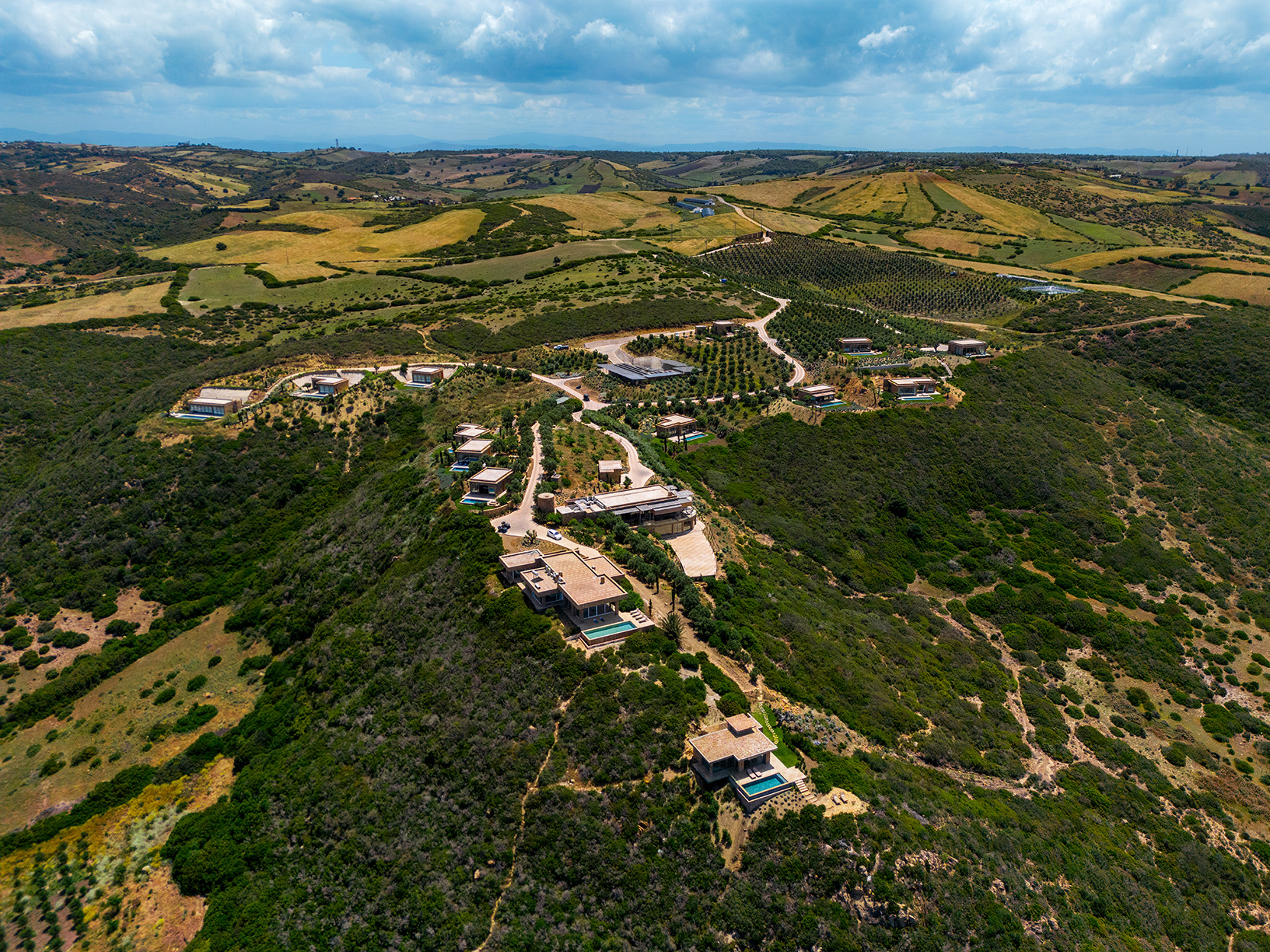 Africa, Morocco, La Fiermontina Océan, aerial view of the resort