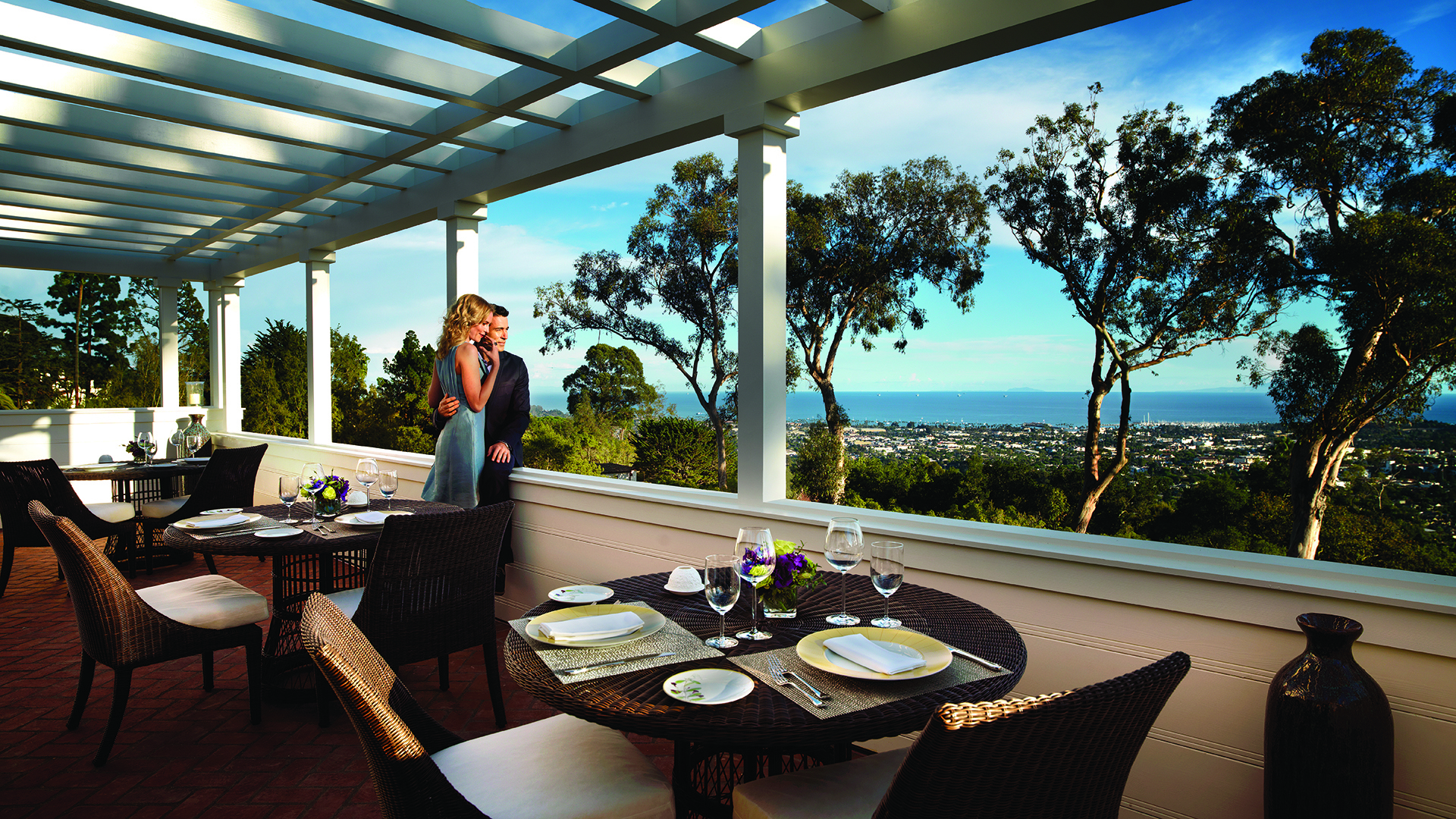  North America, California, El Encanto A Belmond Hotel Santa Barbara, Verandah