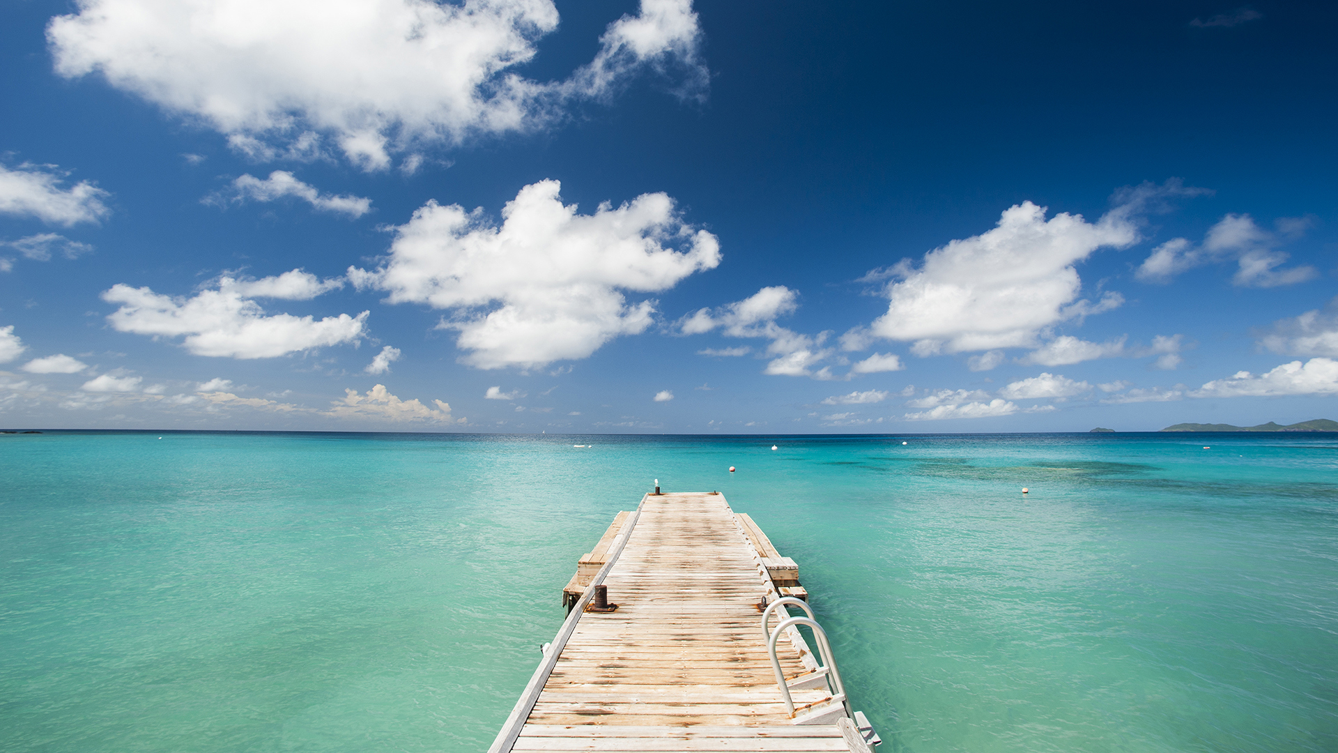 Caribbean, The Grenadines, Mustique, Cotton House, Pier